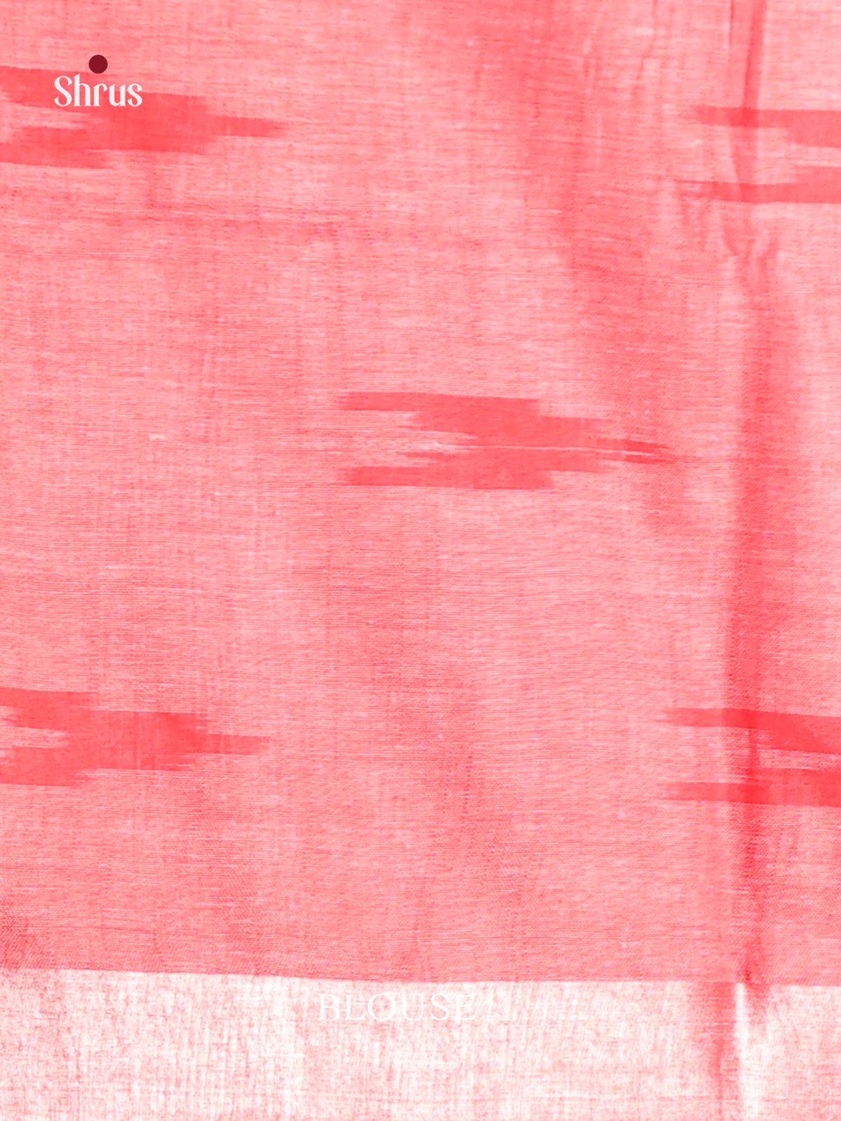 Pink & Red - Semi Ikkat Saree - Shop on Shrus.com