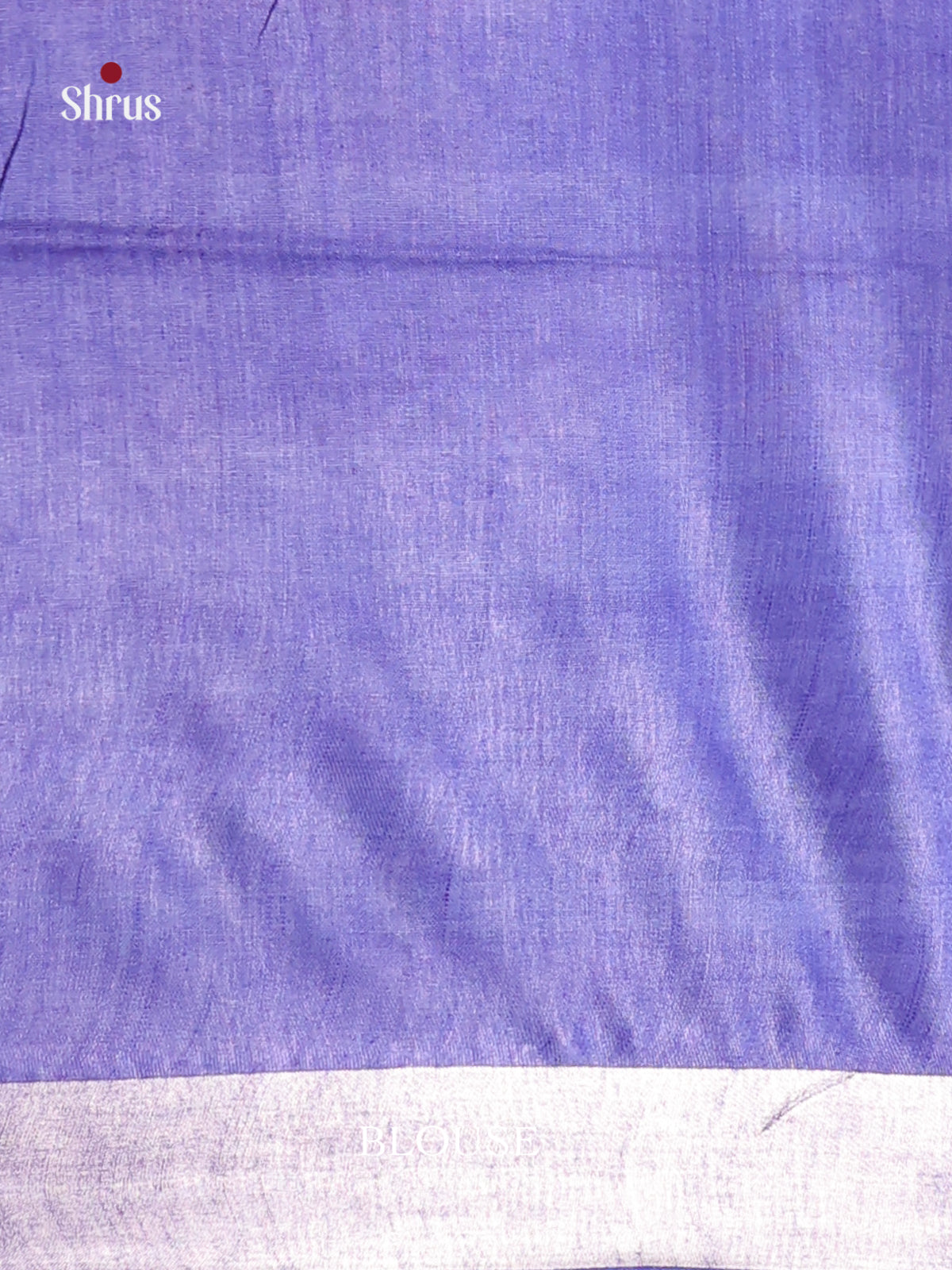 White & Blue - Semi Ikkat Saree - Shop on Shrus.com