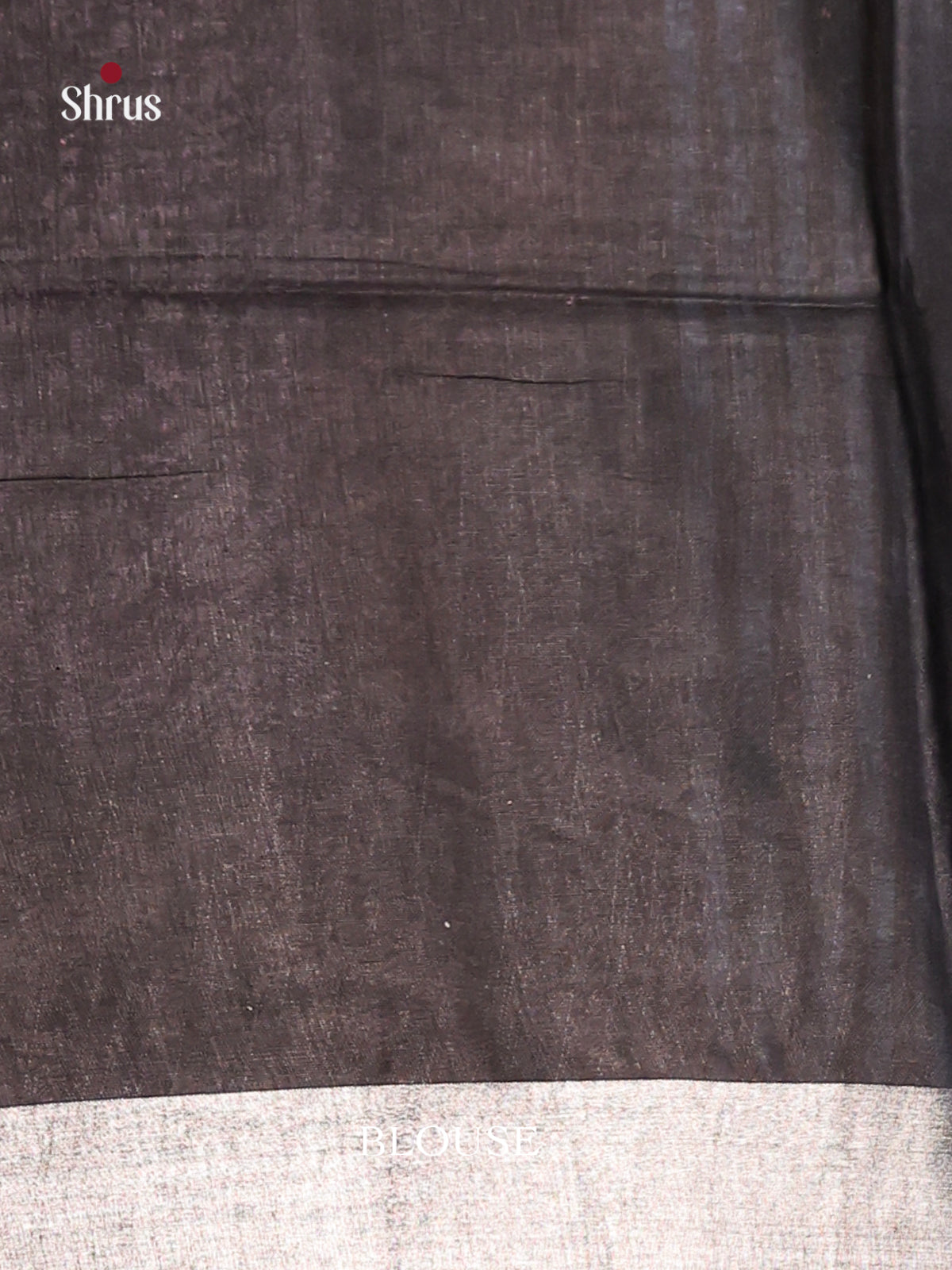 Sky Blue & Black - Semi Ikkat Saree - Shop on Shrus.com