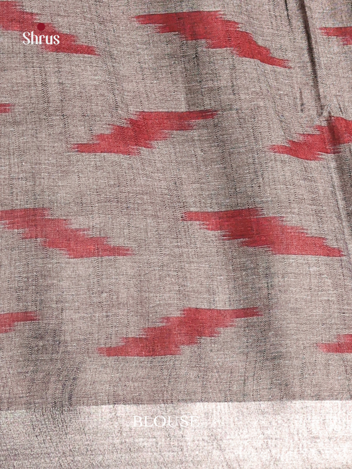 Pista Green & Grey - Semi Ikkat Saree - Shop on Shrus.com