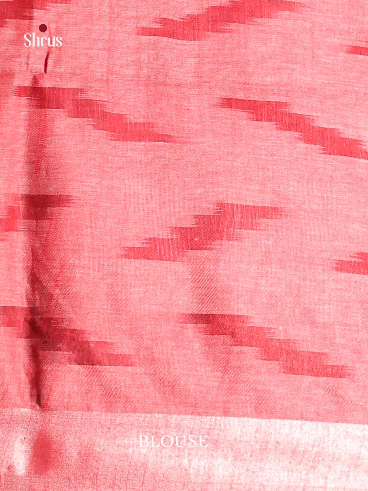 Pink & Red- Semi Ikkat Saree - Shop on Shrus.com