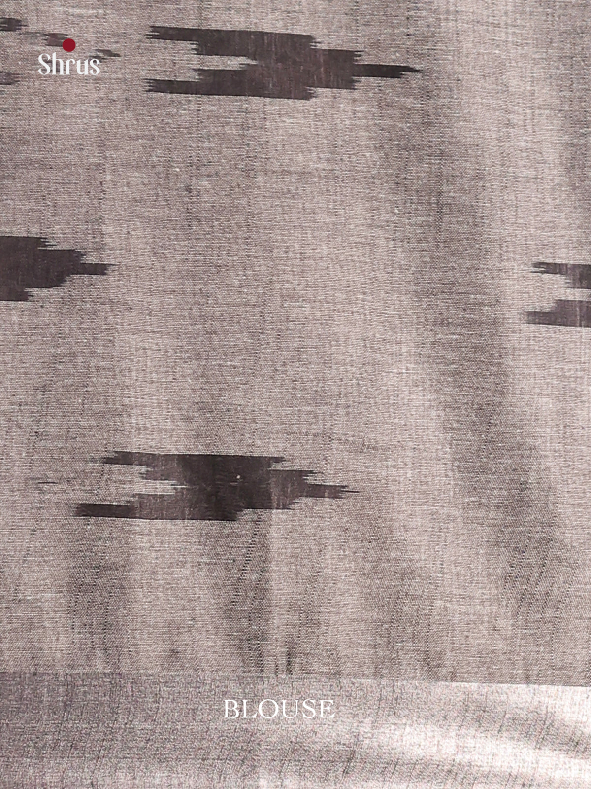 Grey & Black - Semi Ikkat Saree - Shop on Shrus.com