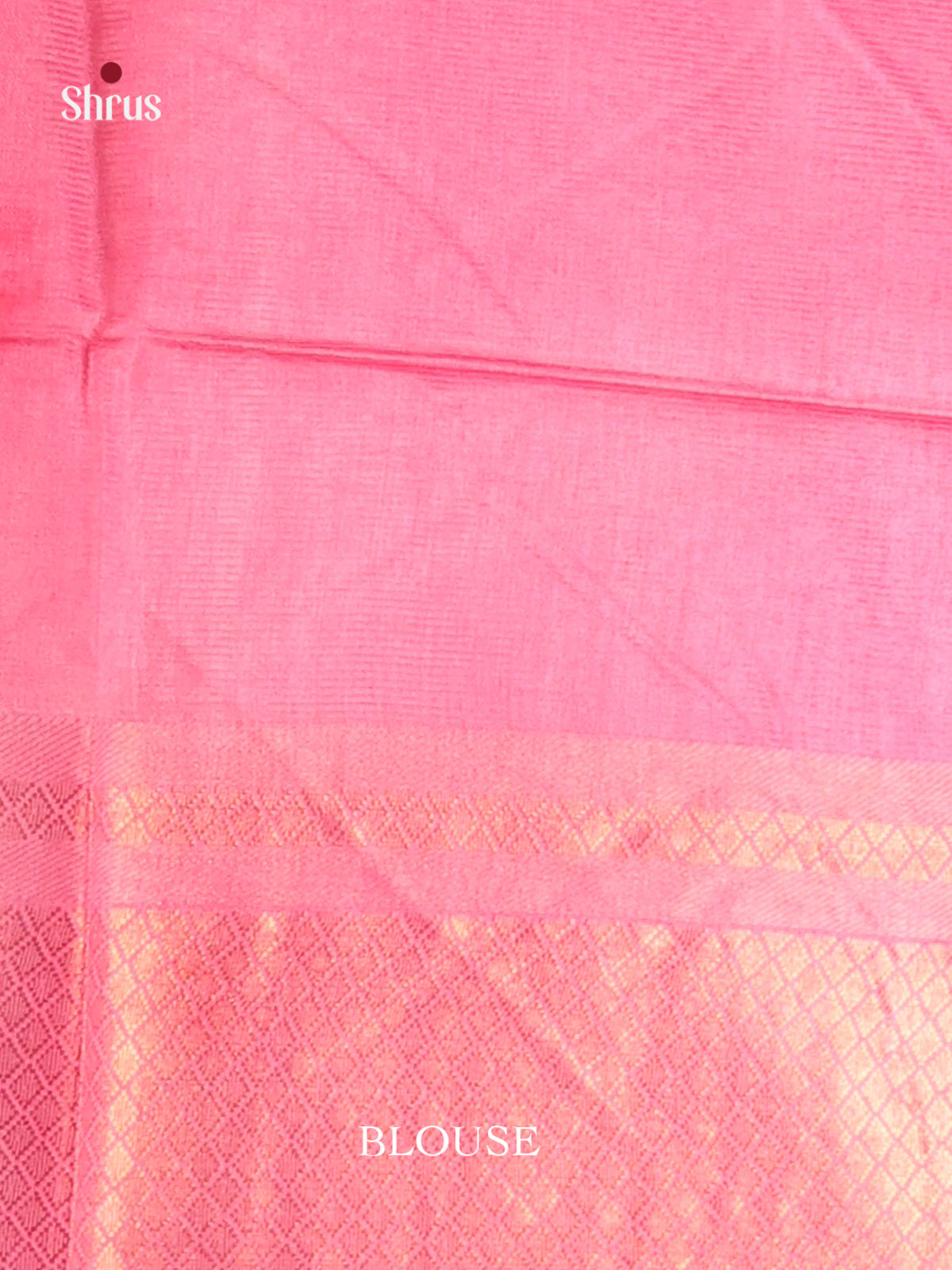 Cream & Pink - Shibori Saree - Shop on Shrus.com