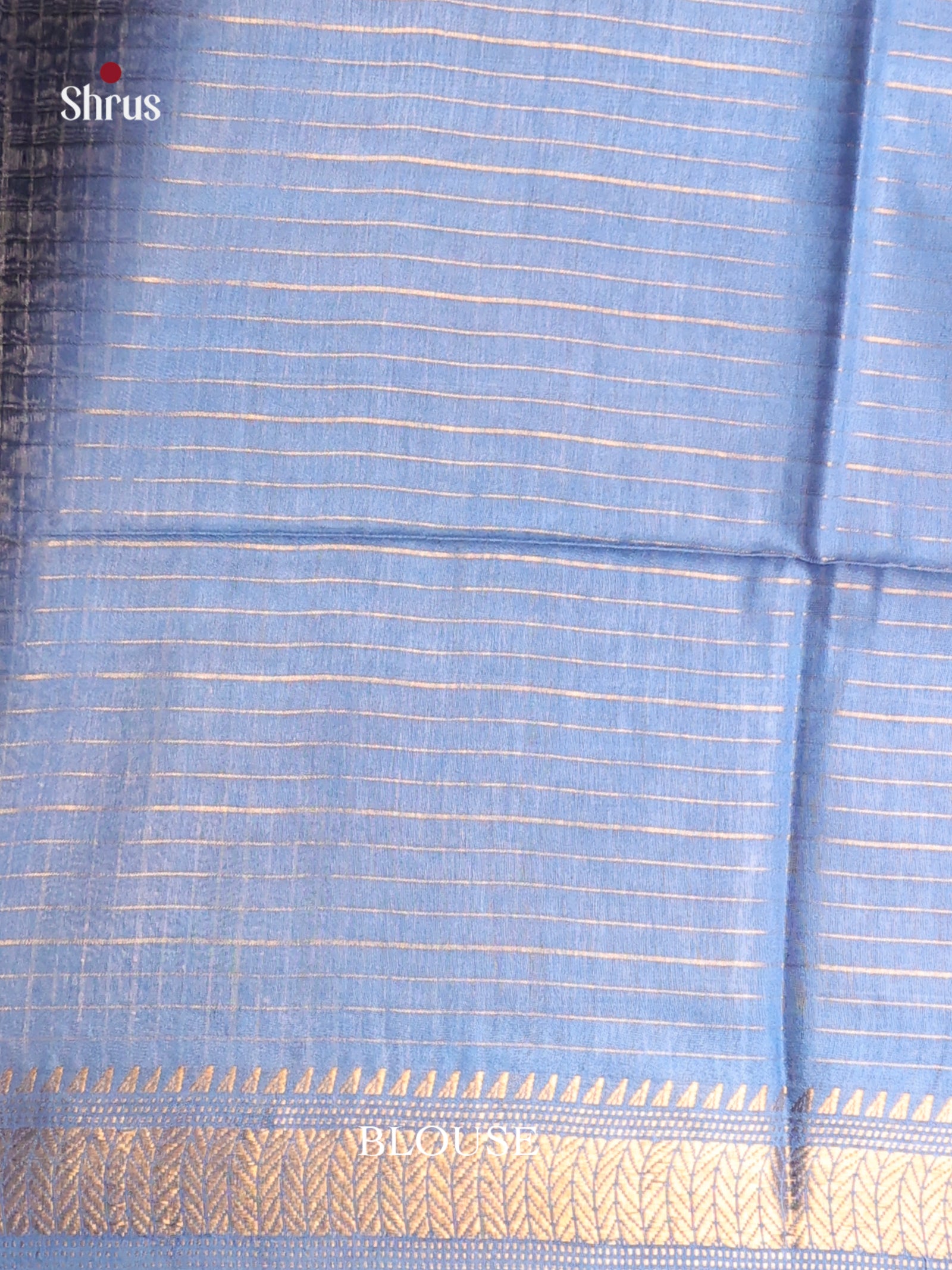 Navy Blue & Blue - Shibori Saree - Shop on Shrus.com