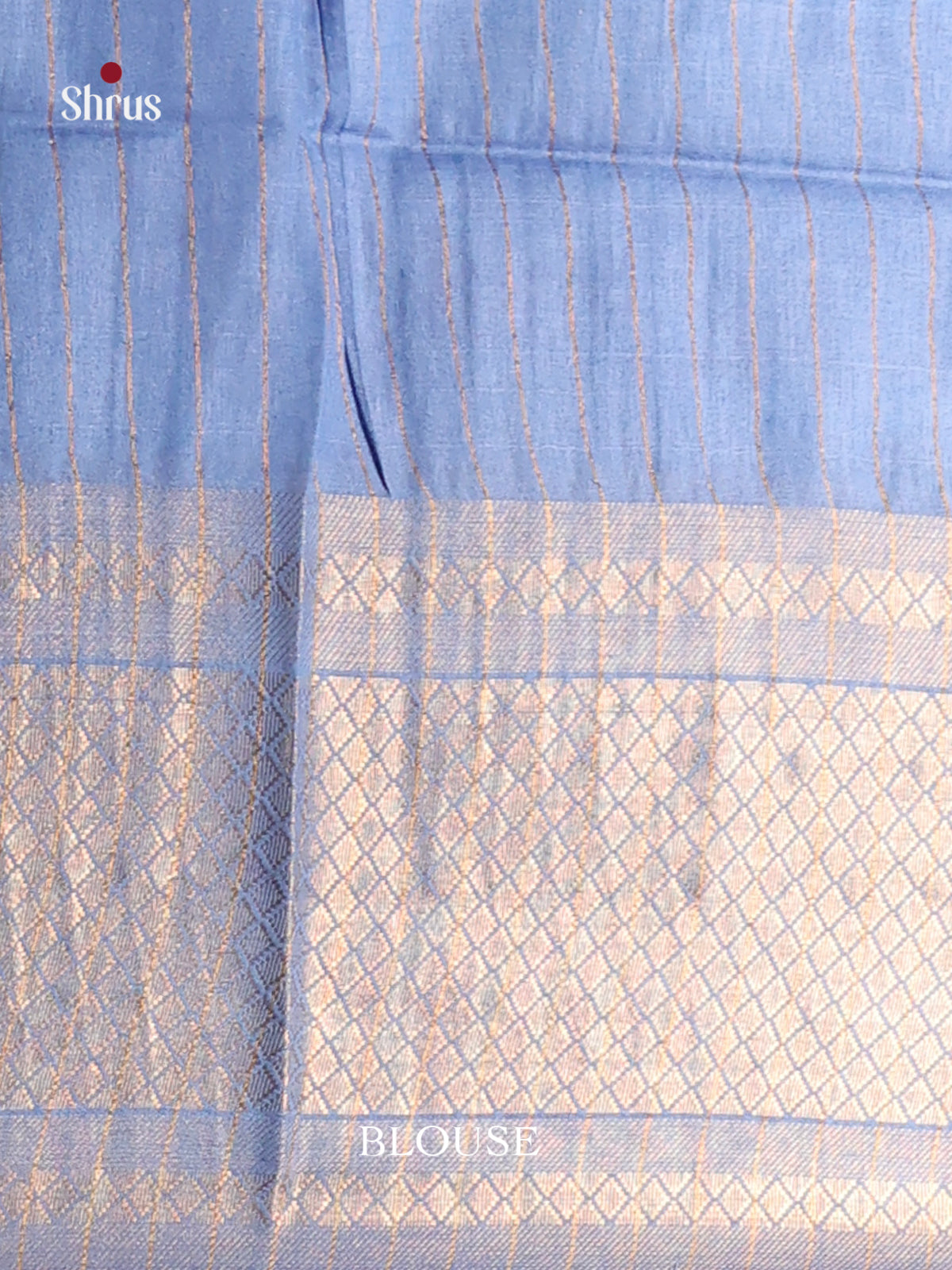 Blue & Light Blue - Shibori Saree
