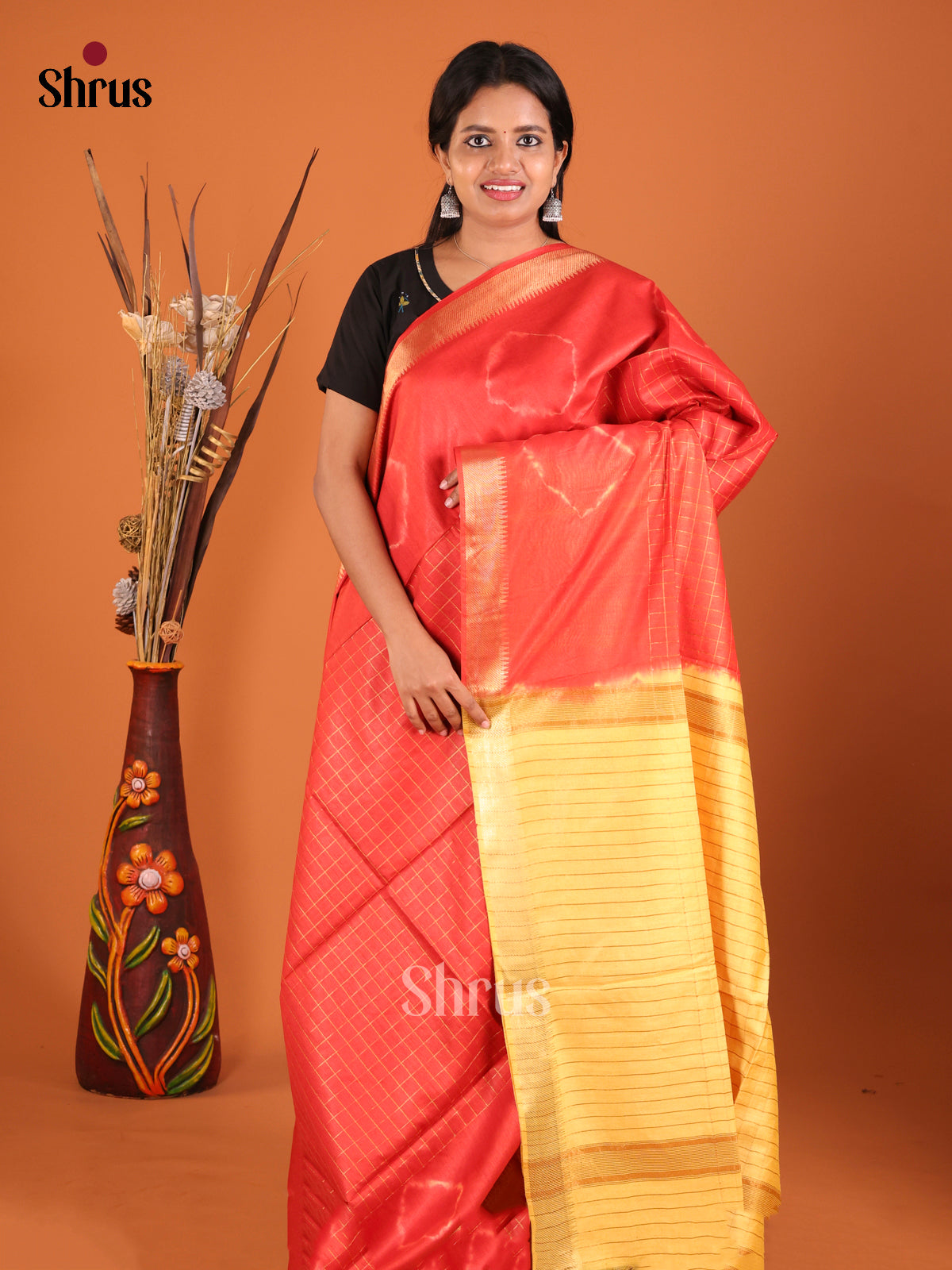 DIS05487 - Shibori Saree - Shop on Shrus.com