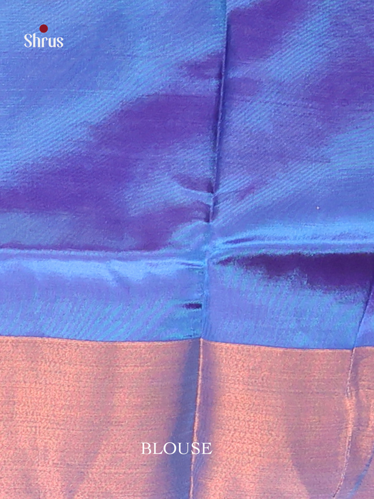 Orange & Blue - Semi uppada Saree - Shop on Shrus.com
