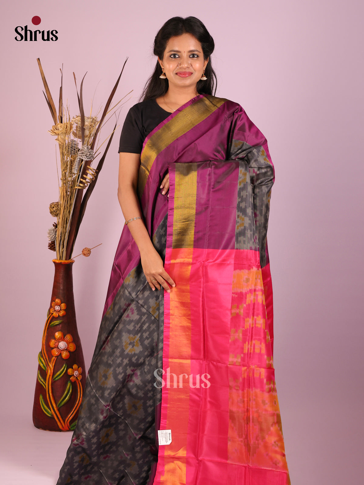 DIS05665 - Semi uppada Saree - Shop on Shrus.com