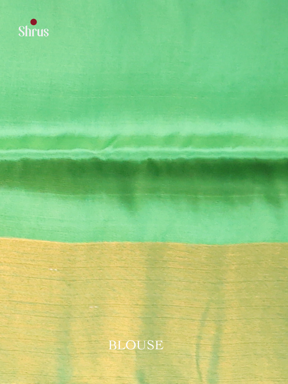Mustardy Green & Green- Semi uppada Saree - Shop on Shrus.com