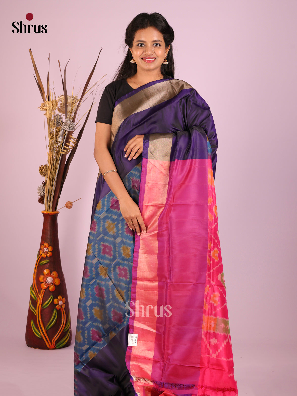 DIS05677 - Semi uppada Saree - Shop on Shrus.com