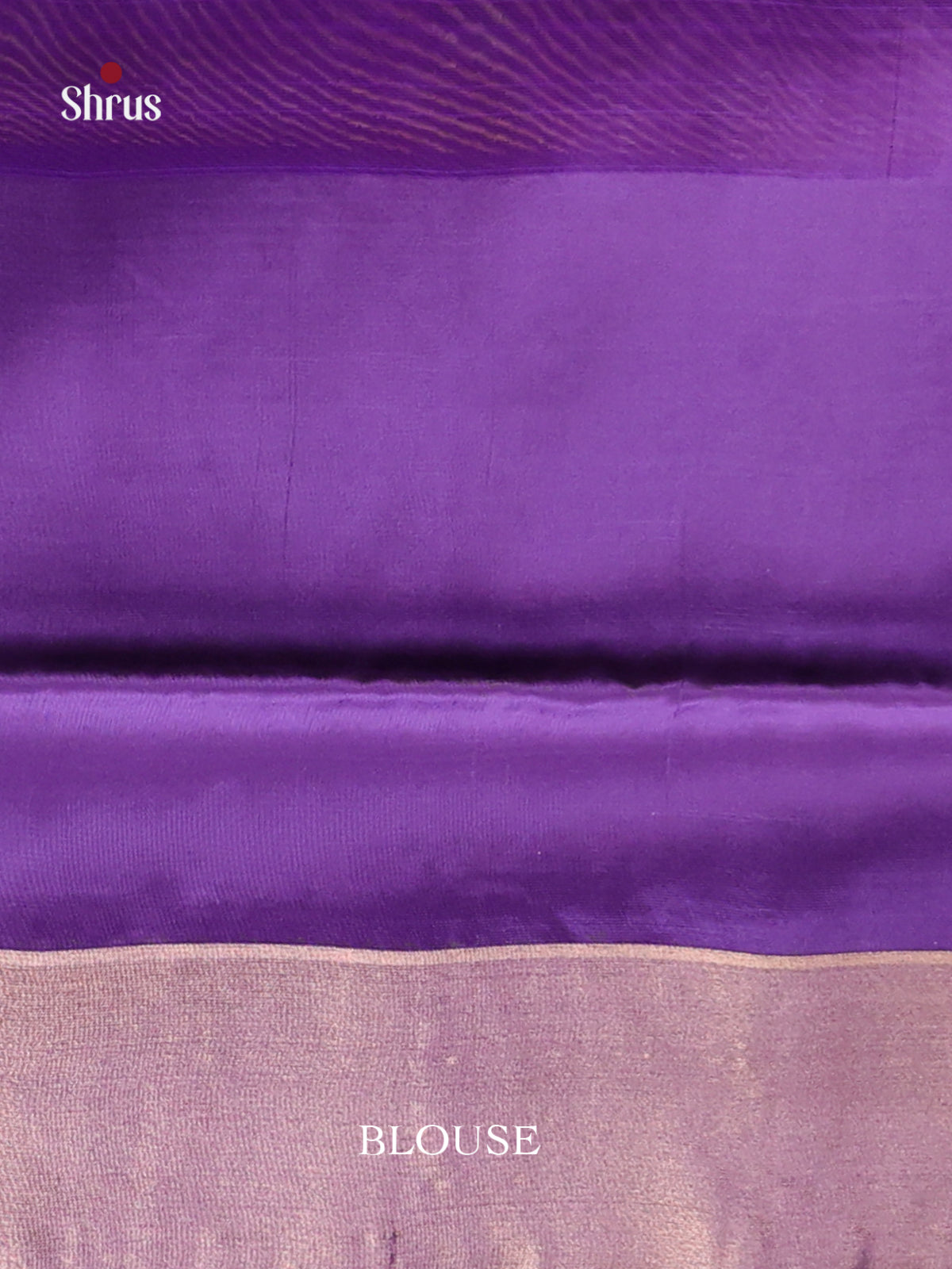 Brown & Violet - Semi uppada Saree