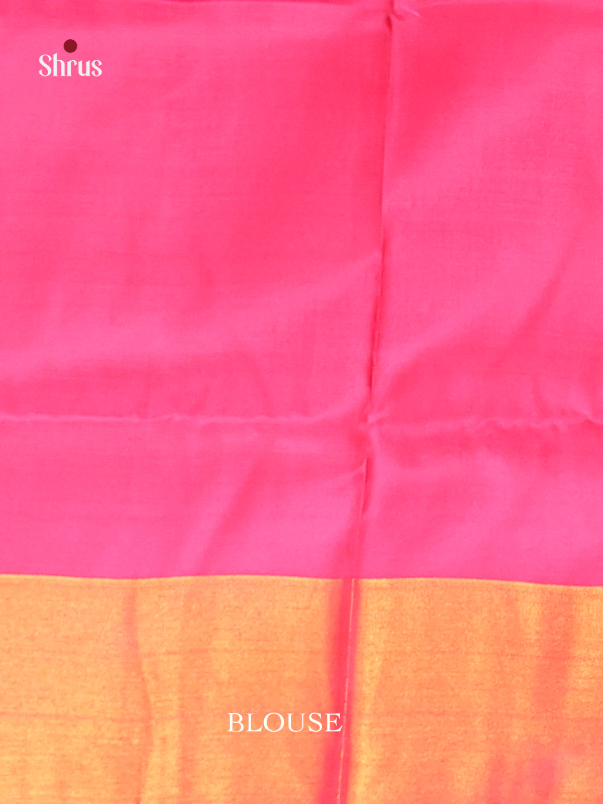 Blue & Pink - Semi uppada Saree