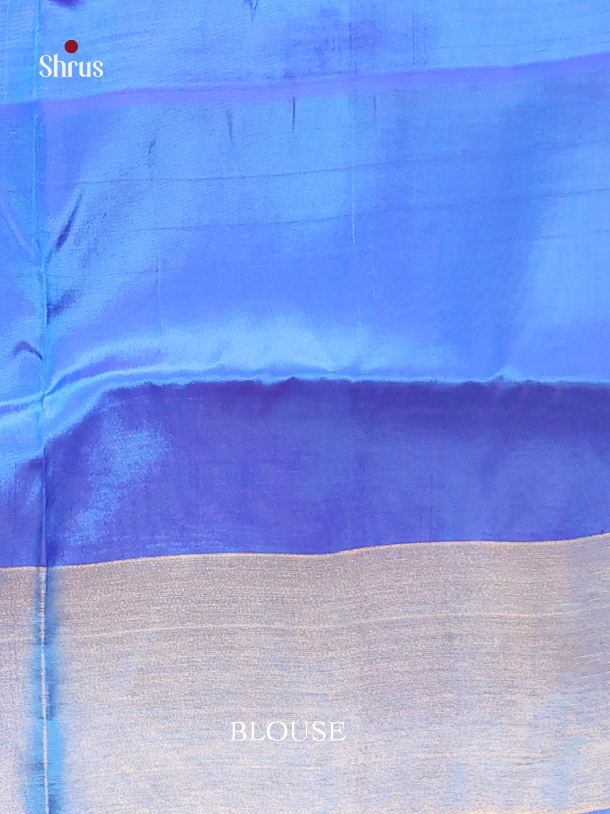 Pink & Blue - Semi uppada Saree - Shop on Shrus.com