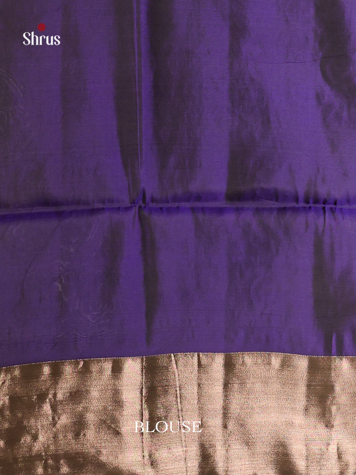 Purple & Blue- Softsilk-halfpure Saree 2