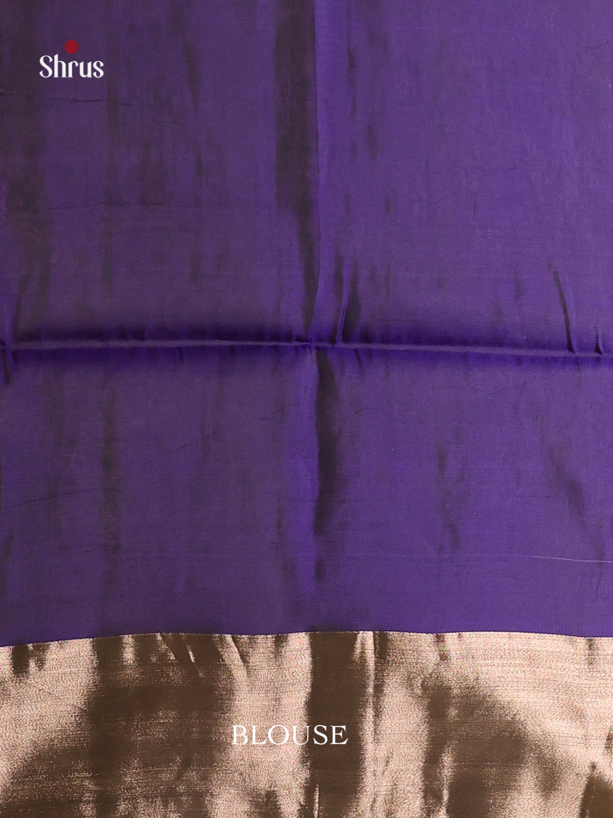 Dark Purple & Blue - Softsilk-halfpure Saree - Shop on Shrus.com