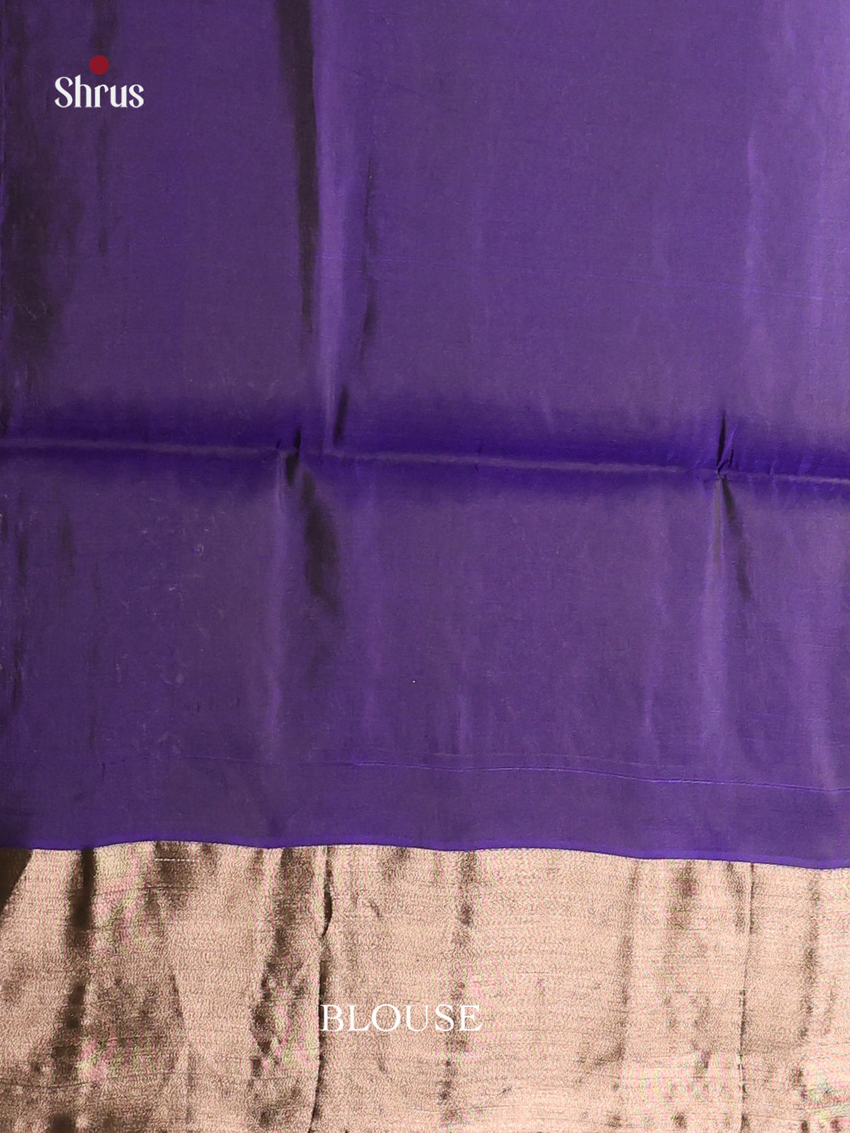 Dark Purple & Blue - Softsilk-halfpure Saree - Shop on Shrus.com
