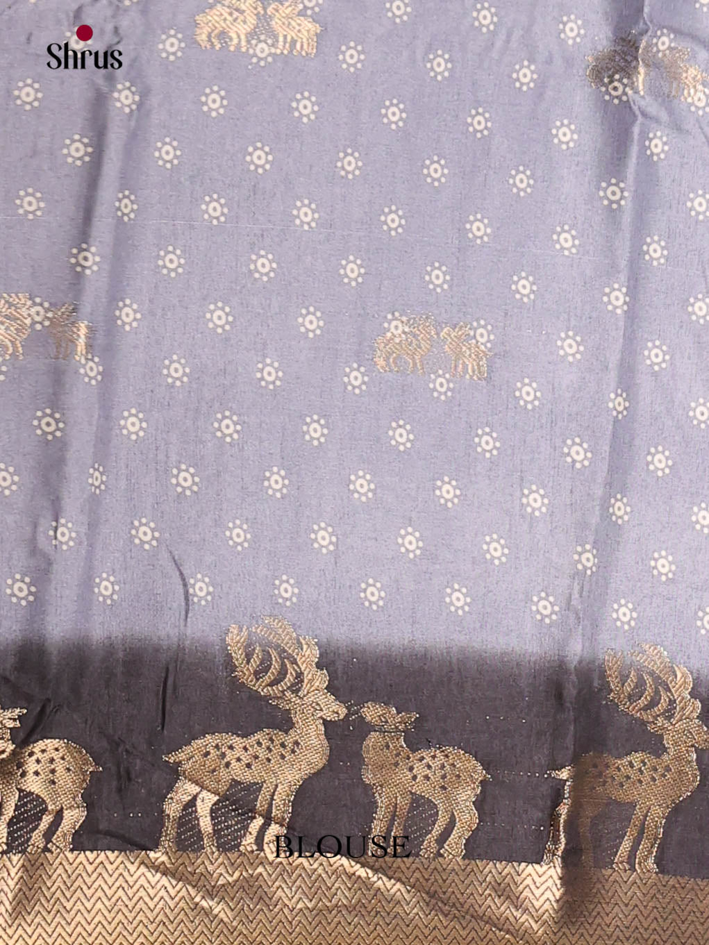 Light Blue & Black- Semi Crepe Saree - Shop on Shrus.com
