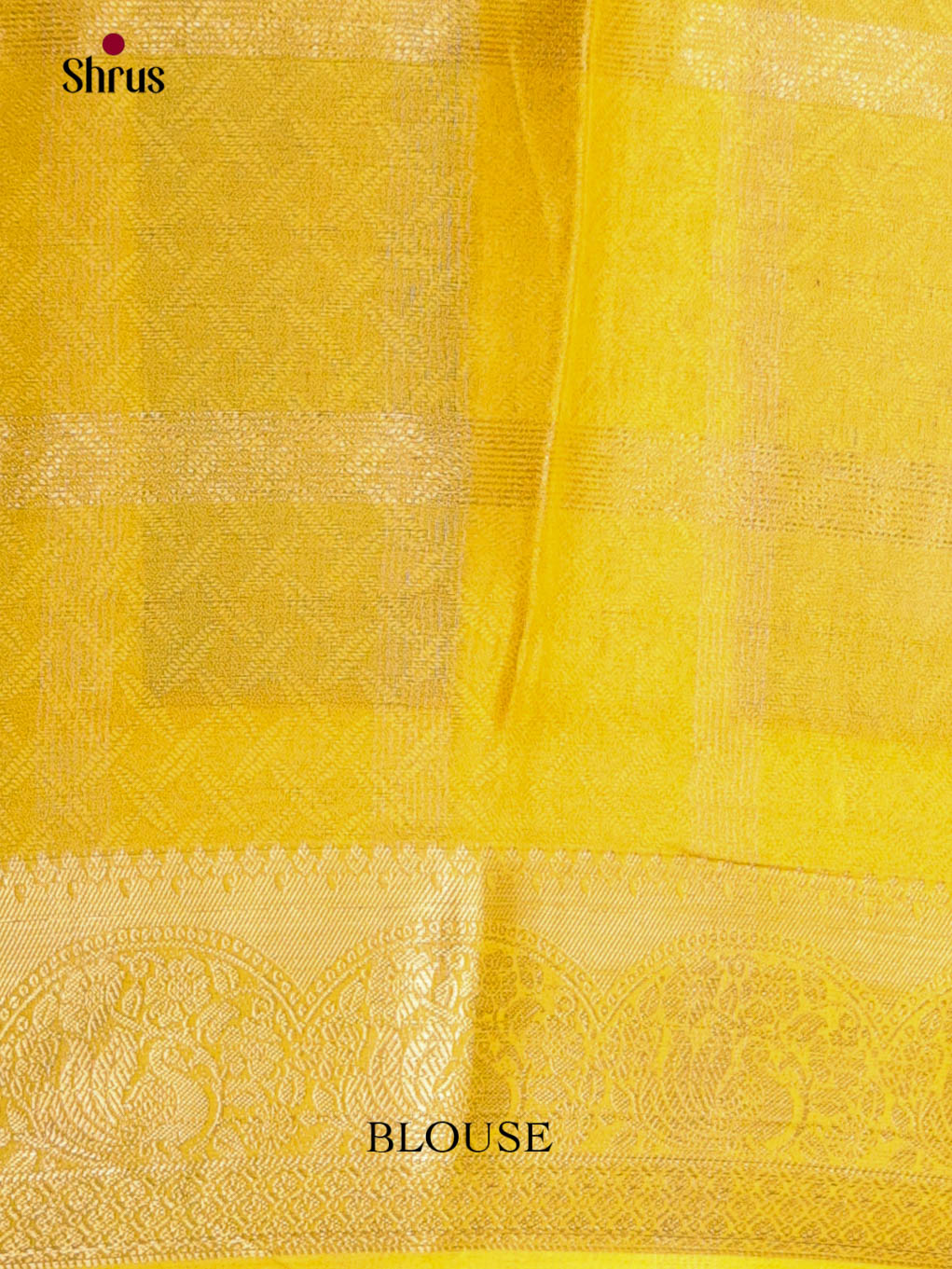 Violet  & Yellow - Semi Crepe Saree - Shop on Shrus.com