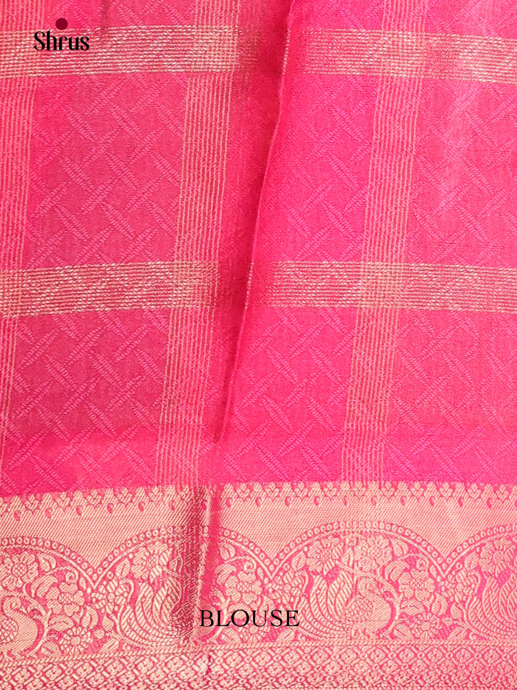 Green & Pink - Semi Crepe Saree - Shop on Shrus.com
