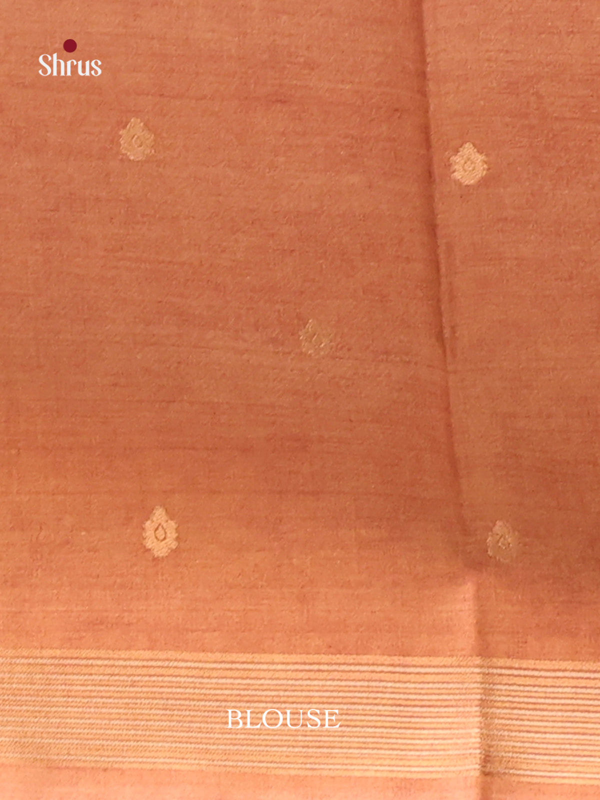 Dusty Pink  & Brown - Semi Tussar Saree