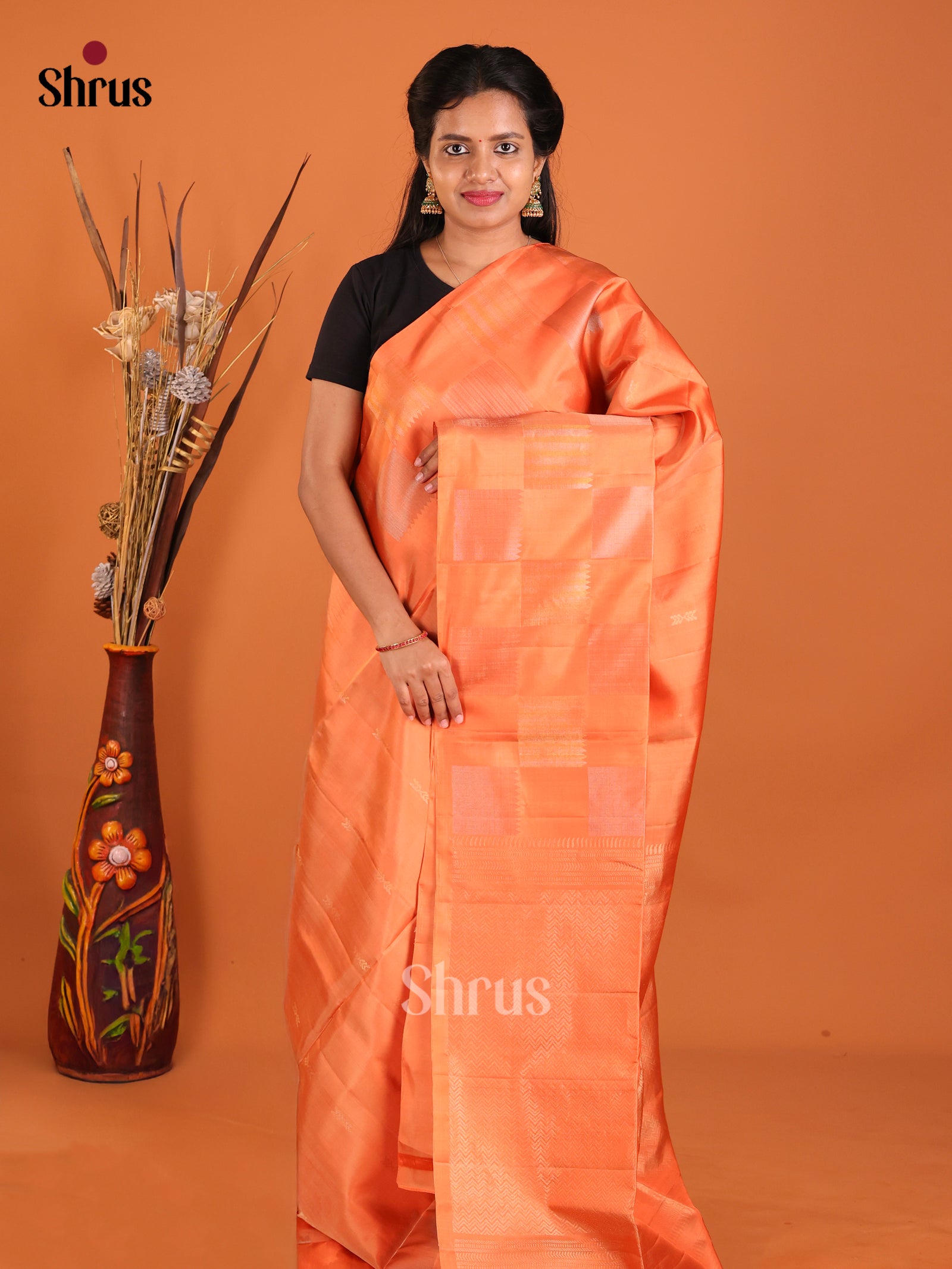 DIS06036 - Soft Silk (HR) Saree - Shop on Shrus.com