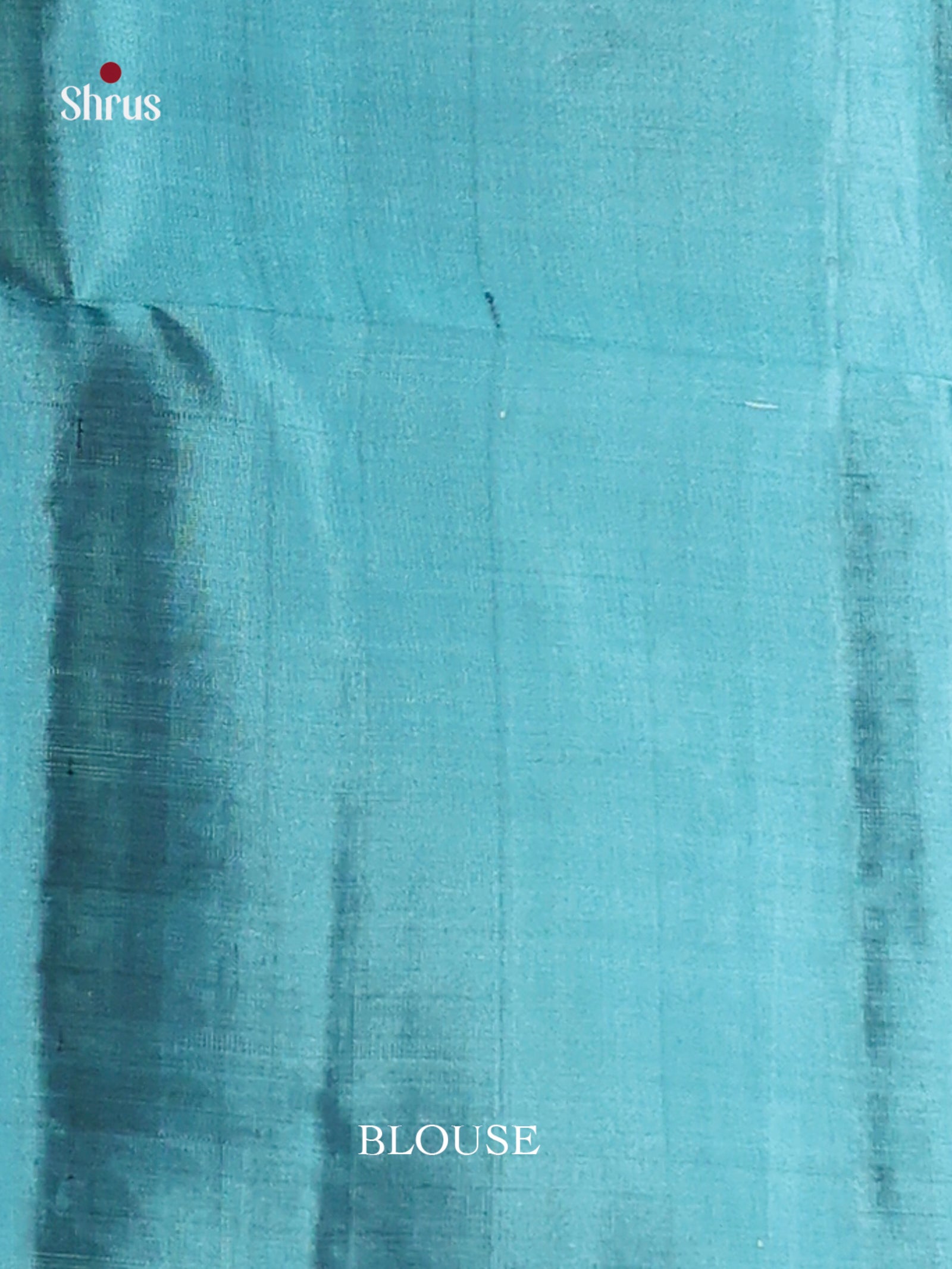 Beautiful Olive Green Soft Silk Saree With Zari Buttas & Aqua Blue Brocade Pallu 2