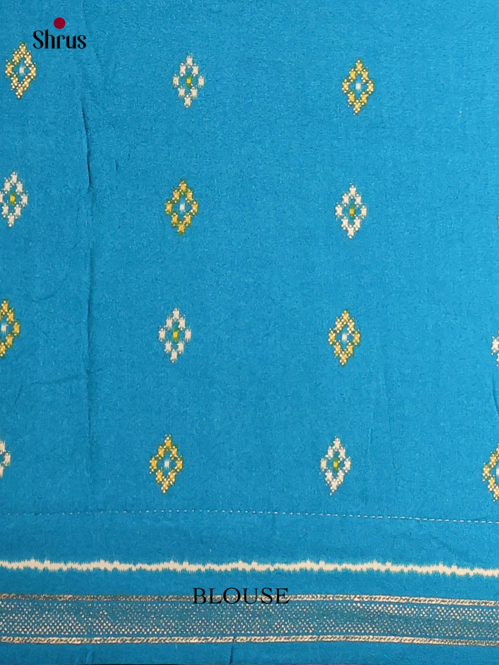 DIS06075 - Semi Ikkat Print Saree - Shop on Shrus.com