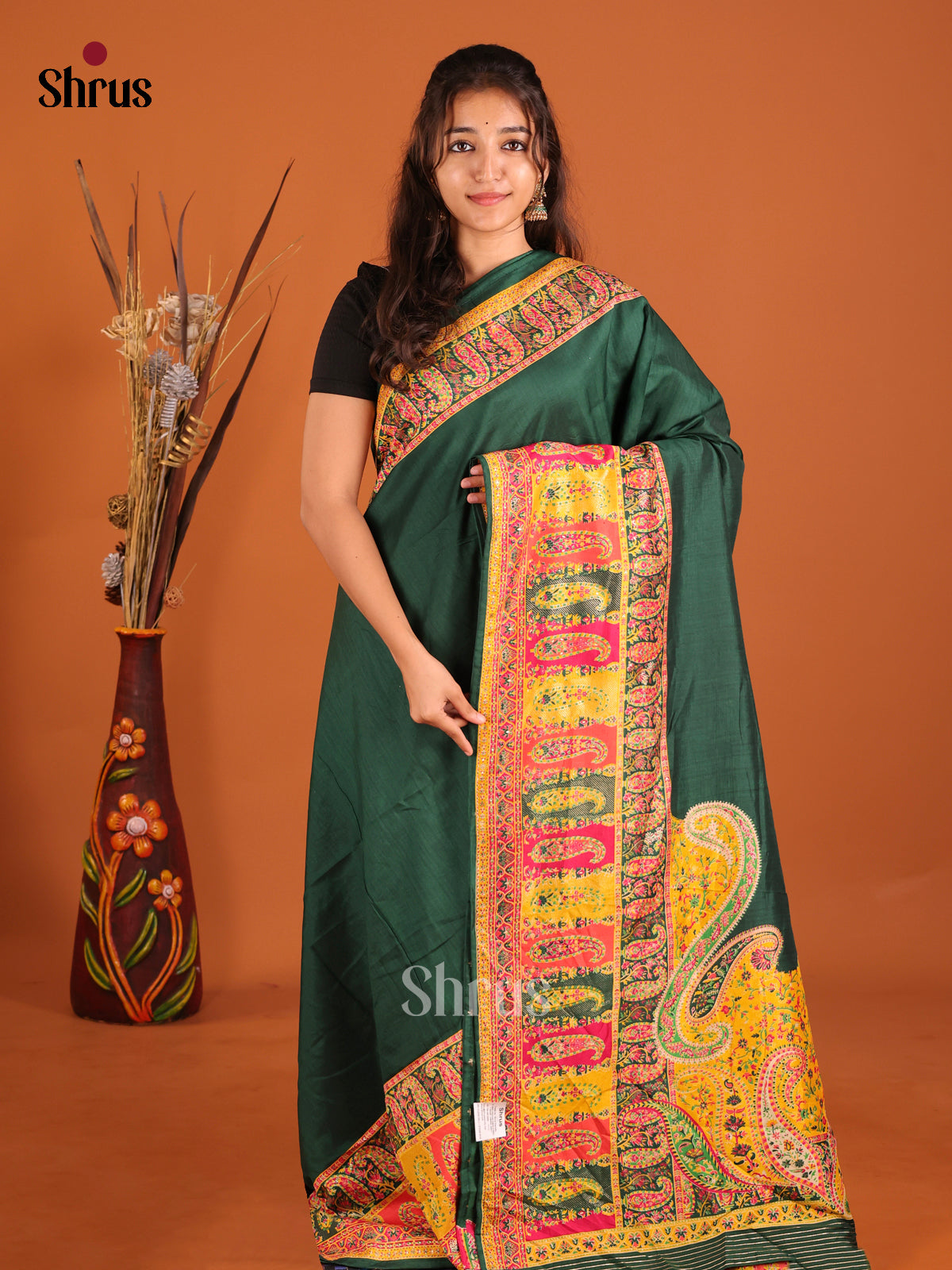 DIS06080 - Pashmina Cotton Saree