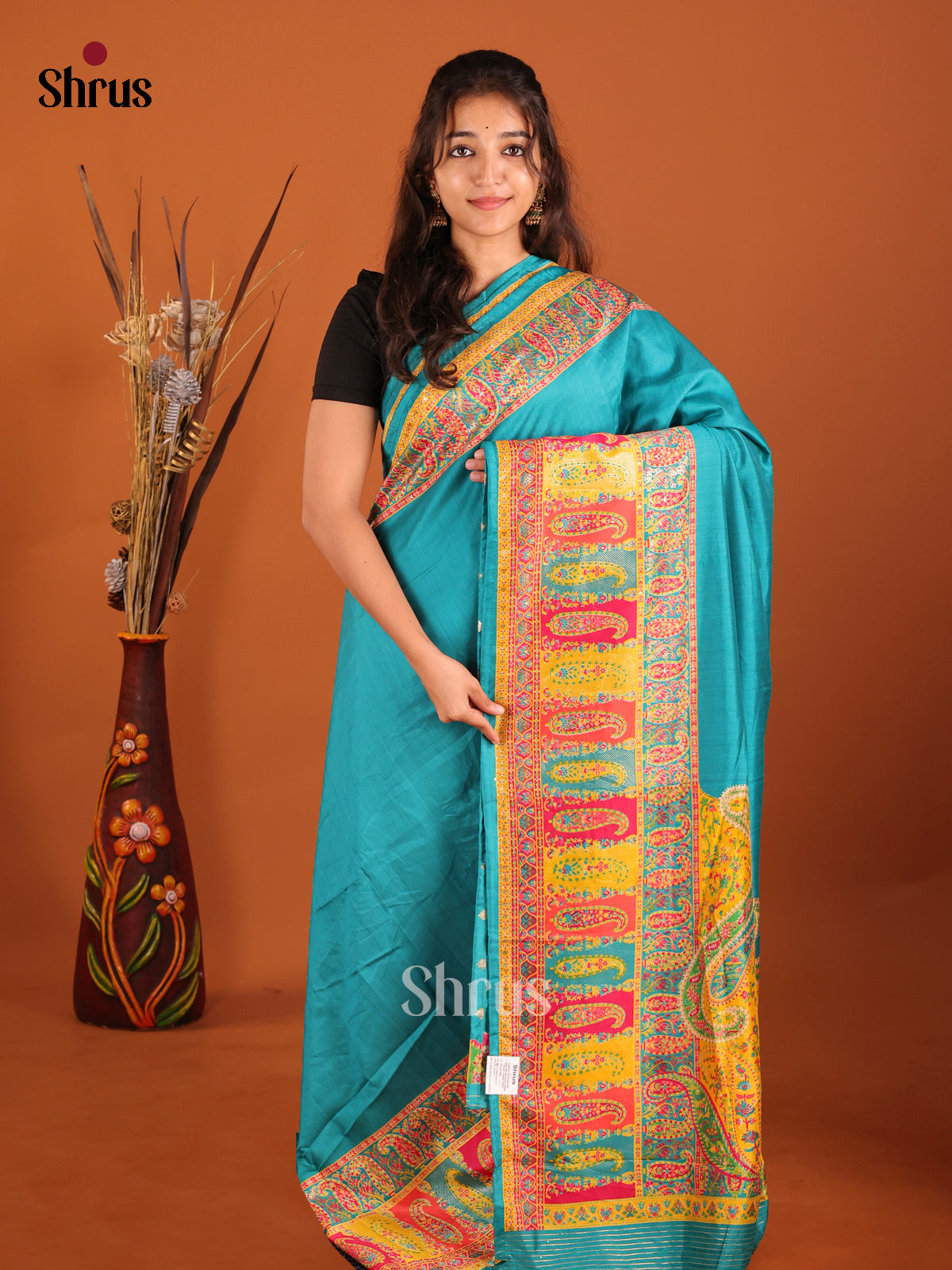 DIS06081 - Pashmina Cotton Saree