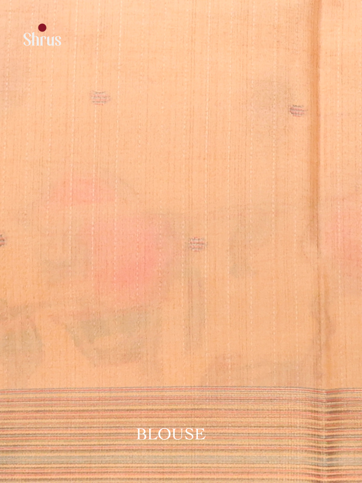 Peach - Semi Tussar Saree