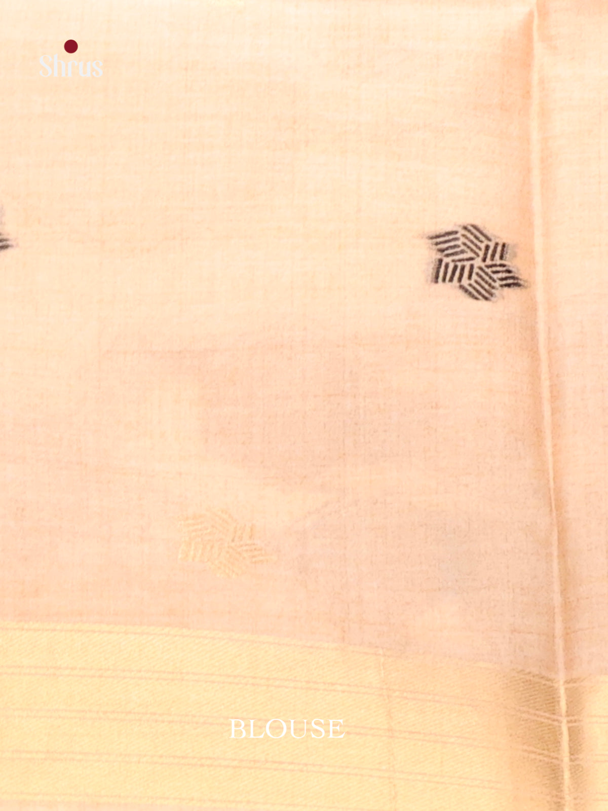 Peach - Semi Tussar Saree