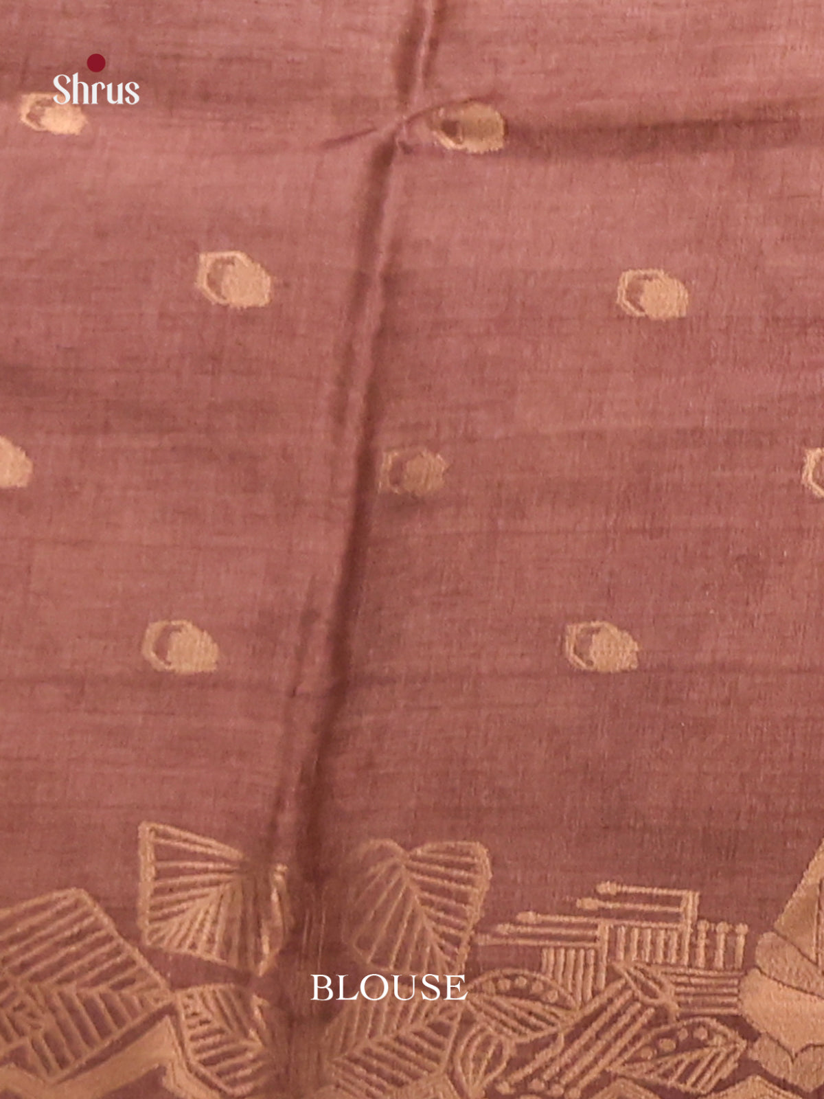 Dusty Brown & Brown- Semi Tussar Saree