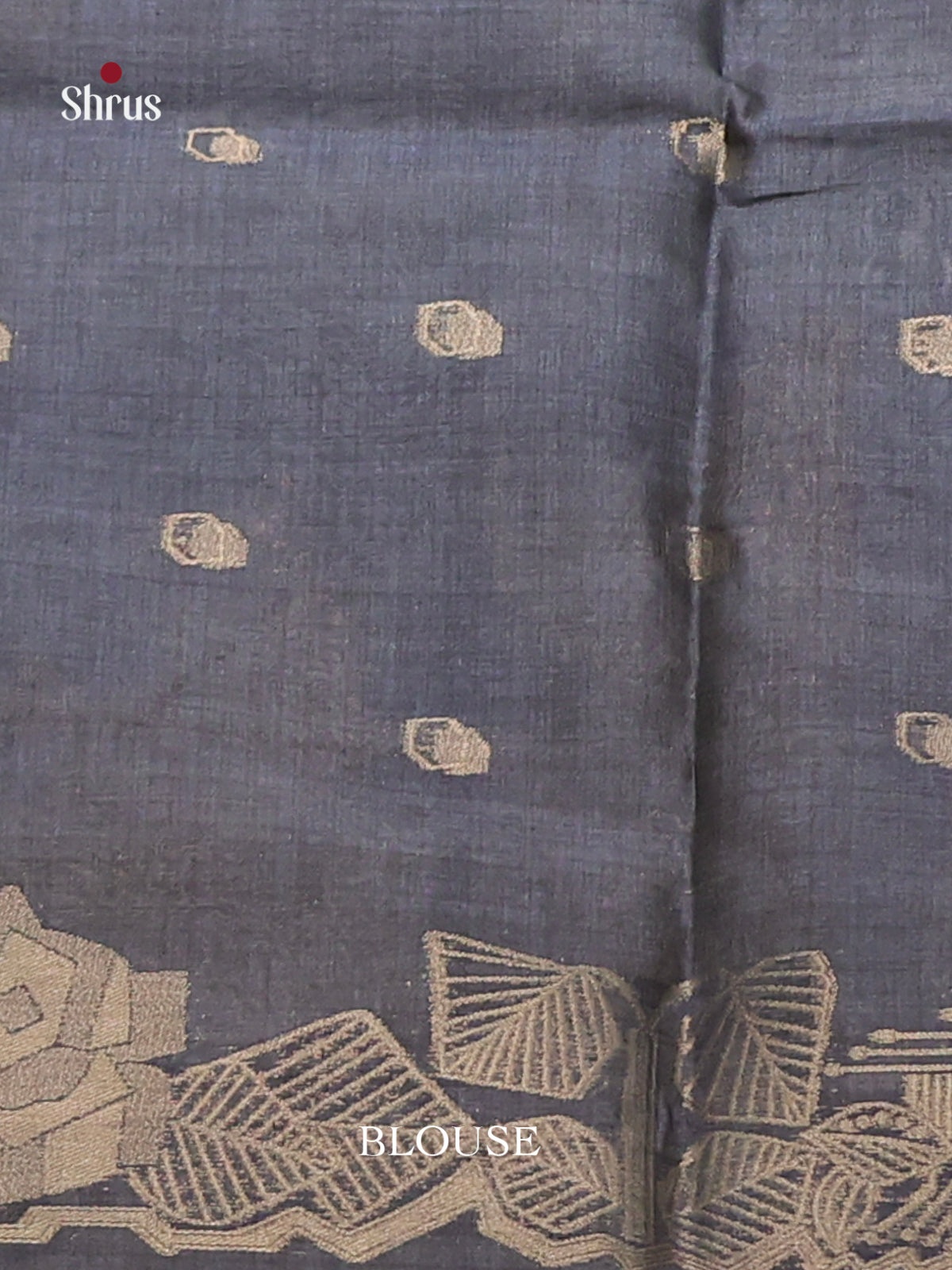 Grey - Semi Tussar Saree