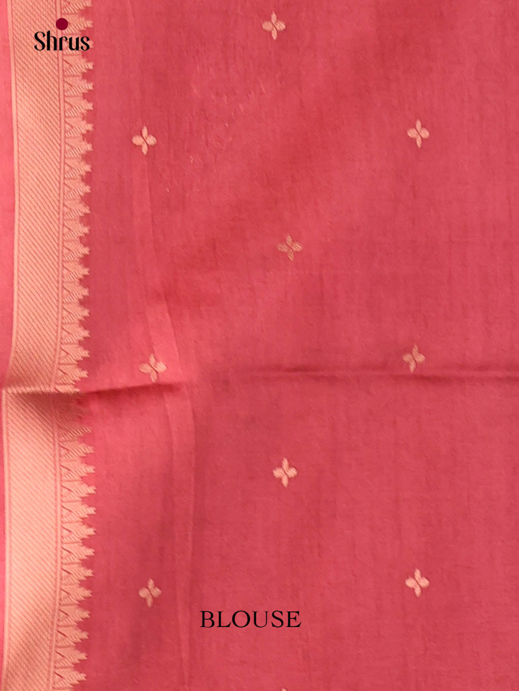 Brown & Maroon - Semi Tussar Saree