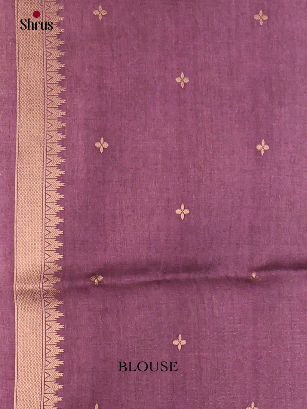 Blue & Purple - Semi Tussar Saree