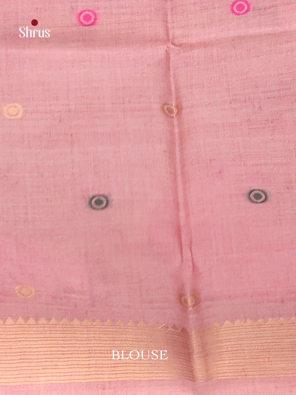 Pink - Semi Tussar Saree