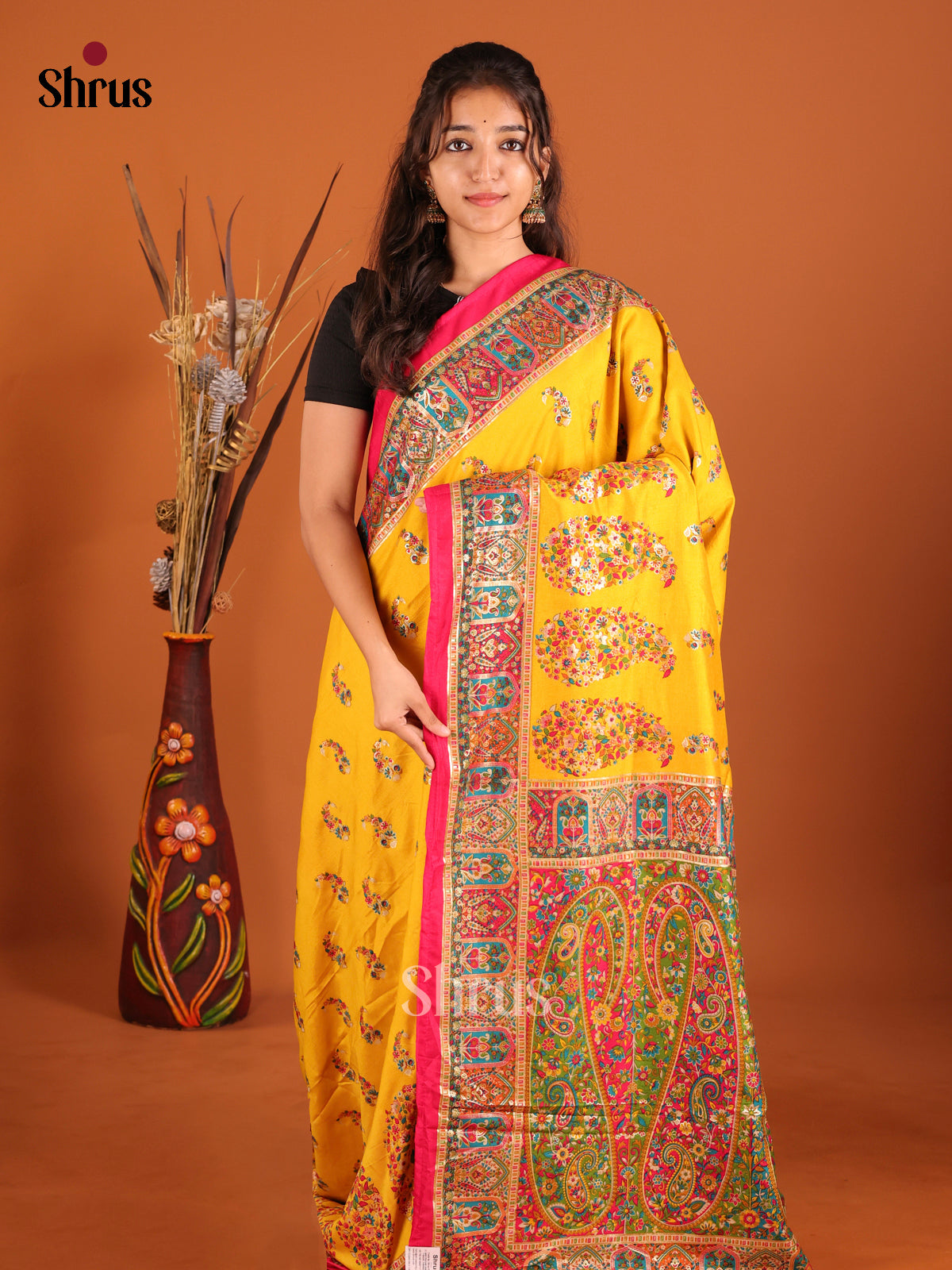 DIS06147 - Pashmina Cotton Saree