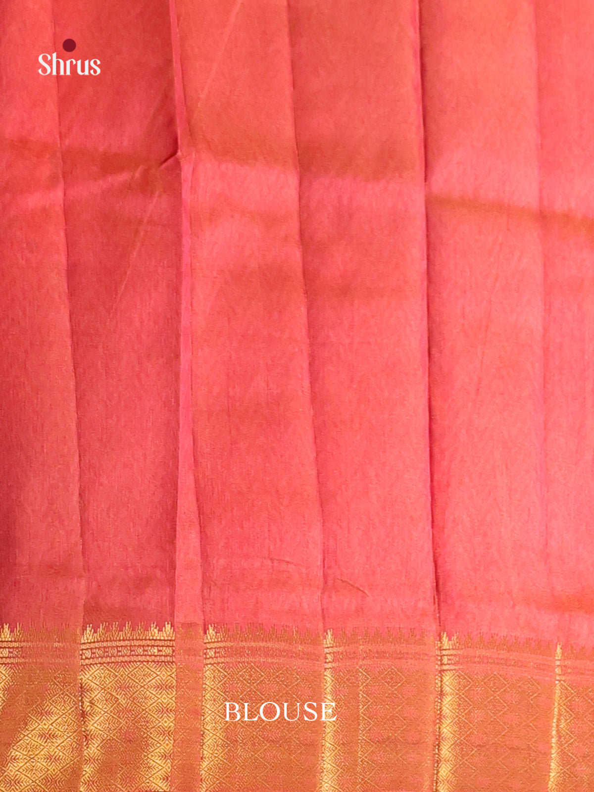Brown &  Orangish Pink - Semi Patola Saree