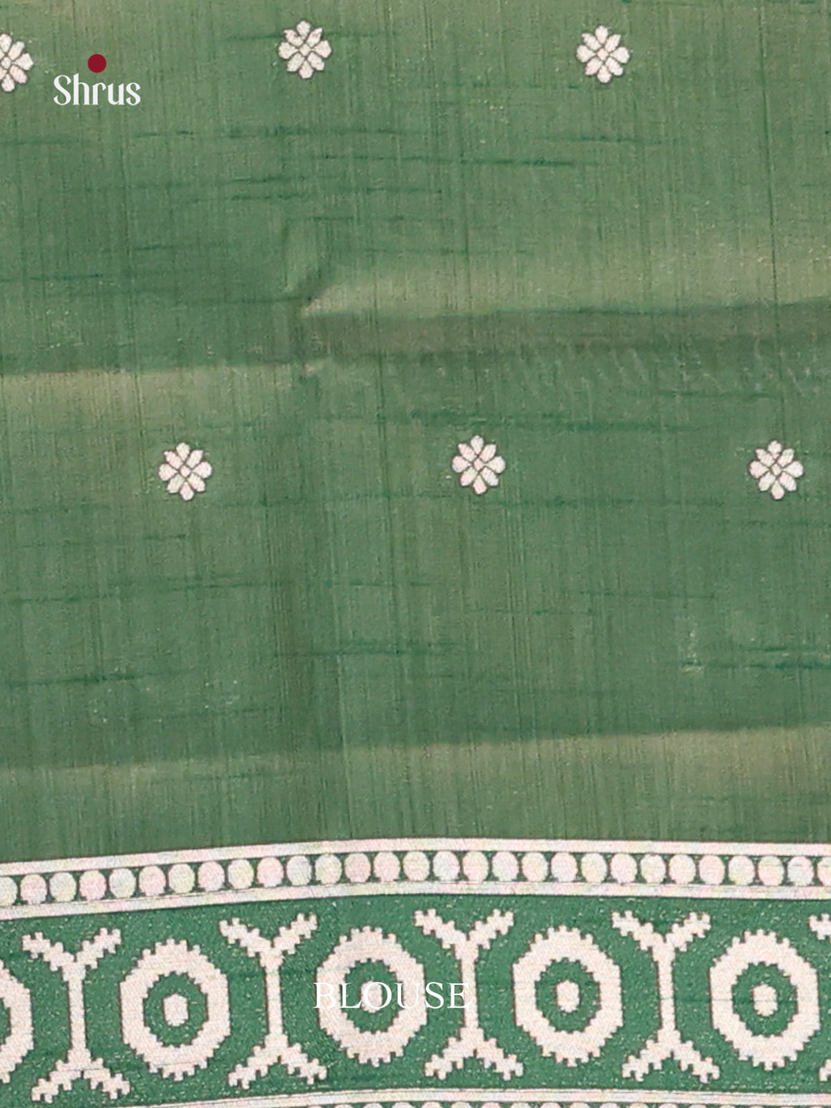Green - Semi Rawsilk Saree