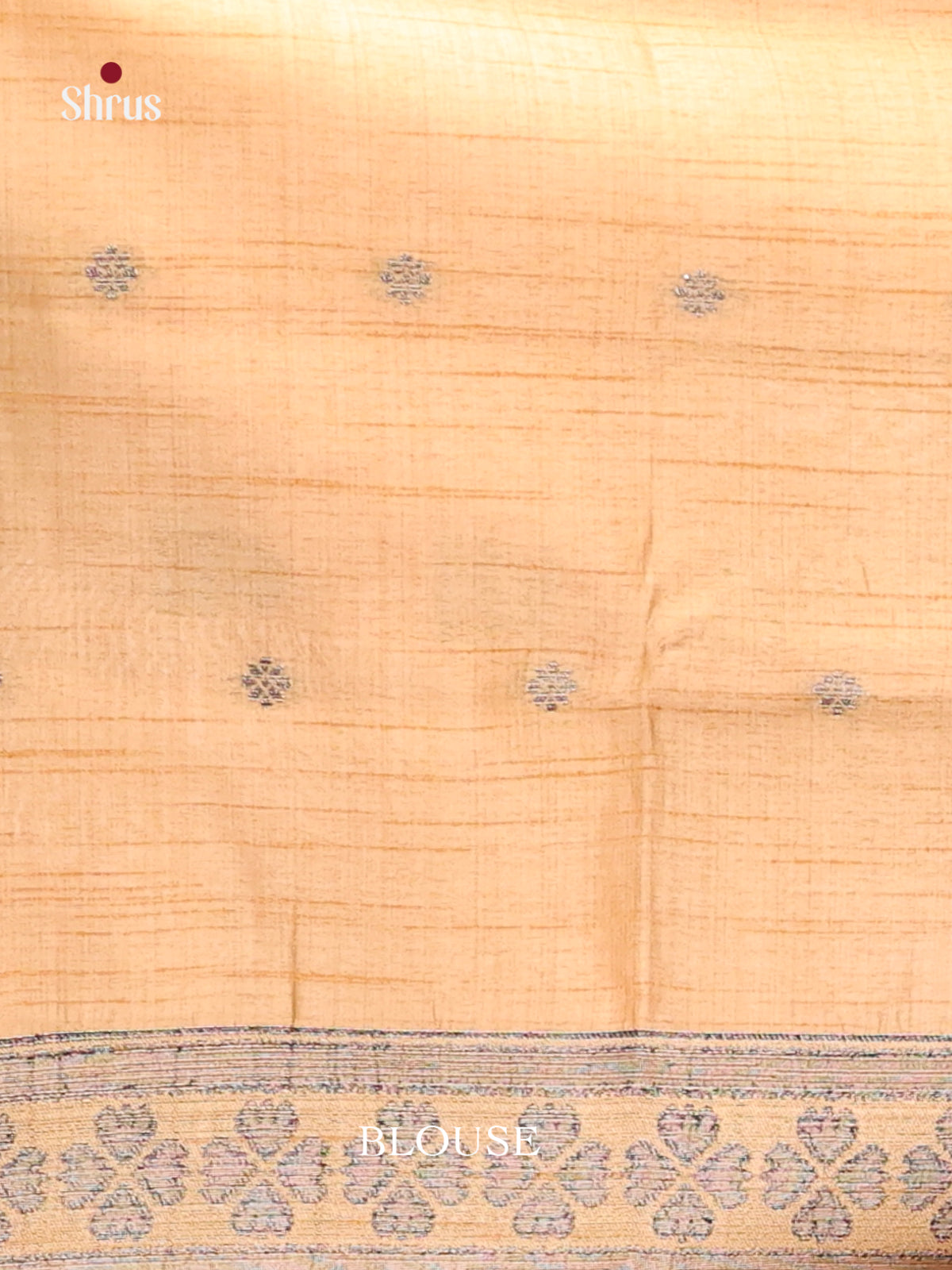 Cream - Semi Rawsilk Saree