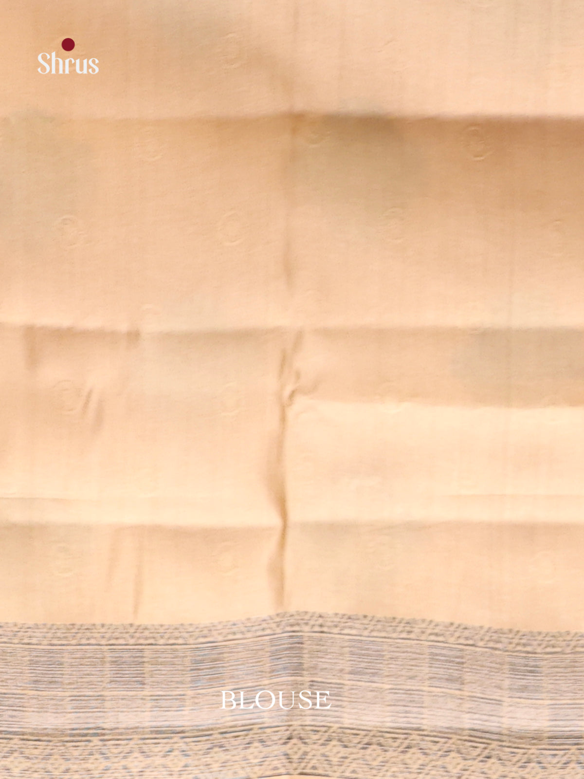 Cream- Semi Rawsilk Saree