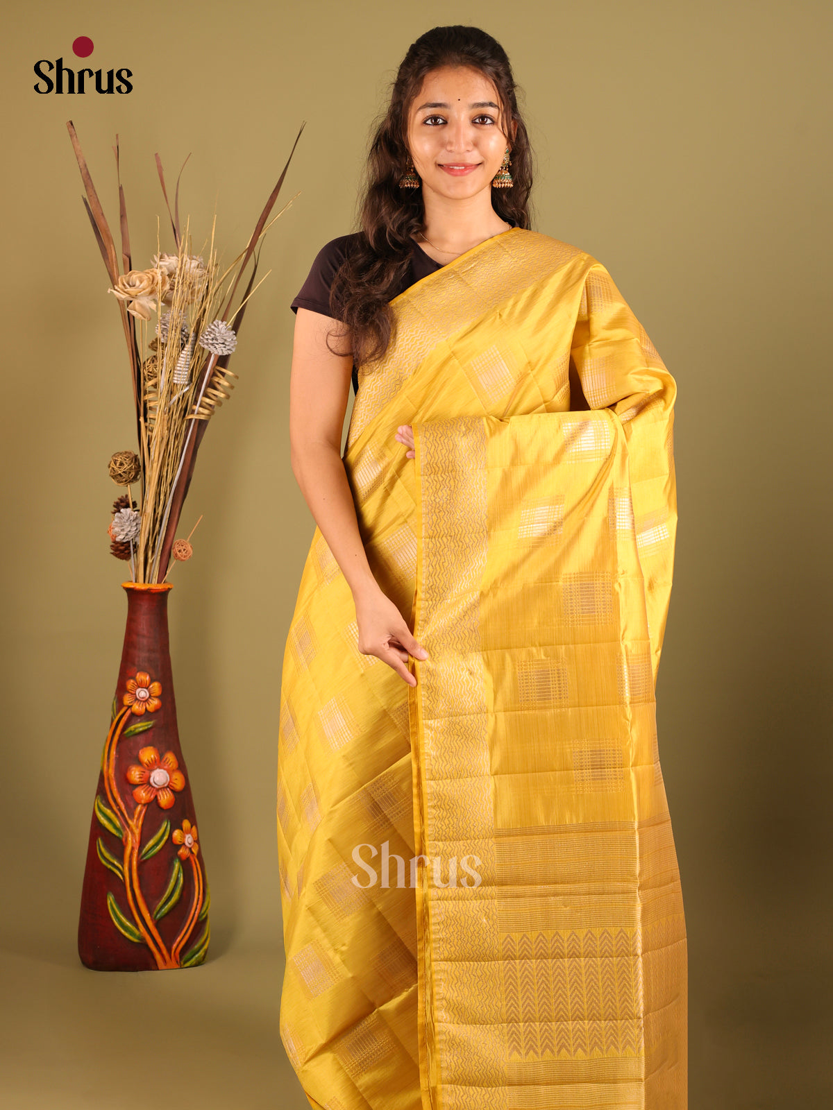 DIS07092 - Semi Rawsilk Saree
