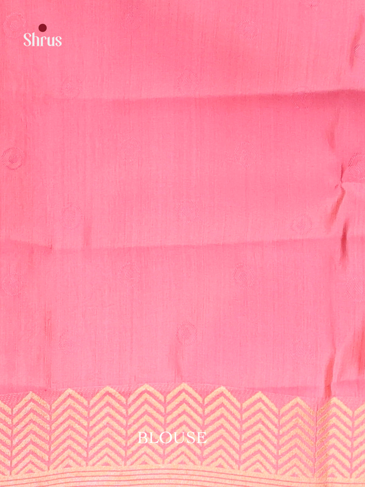Pink - Semi Rawsilk Saree
