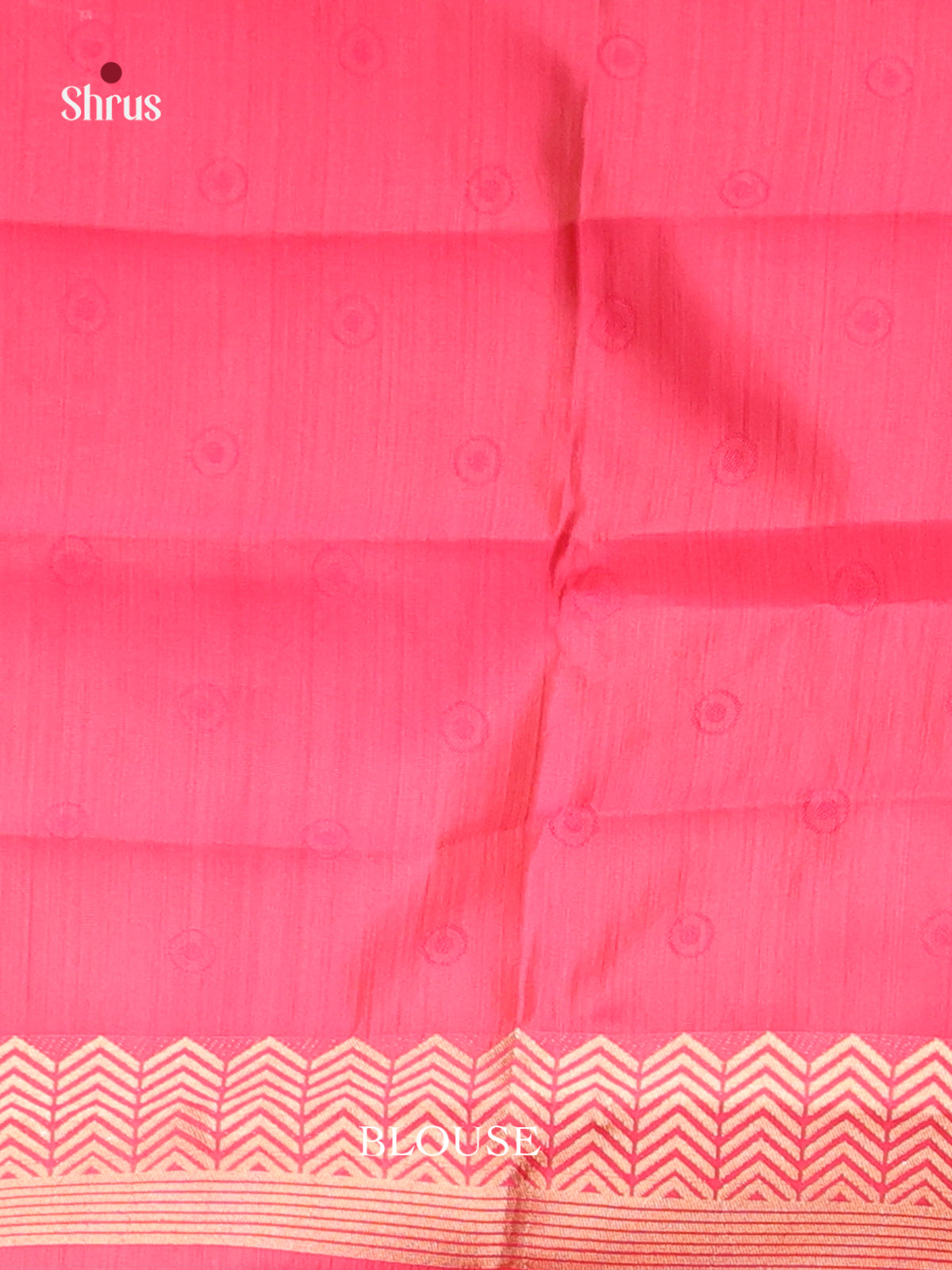 Pink - Semi Rawsilk Saree