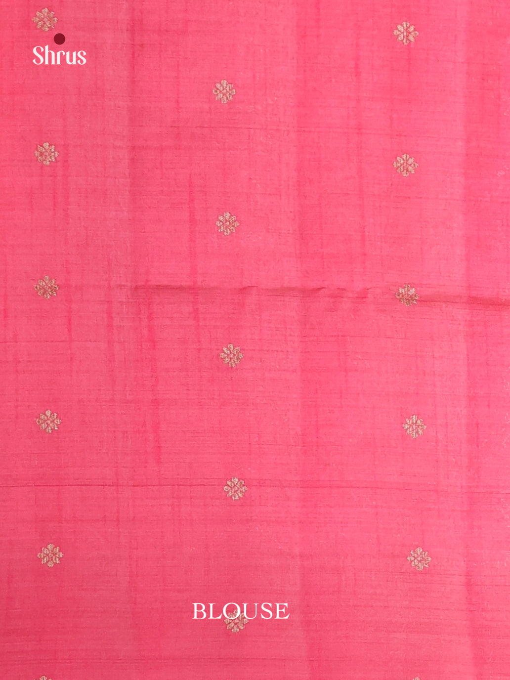 Pink - Semi Rawsilk Saree