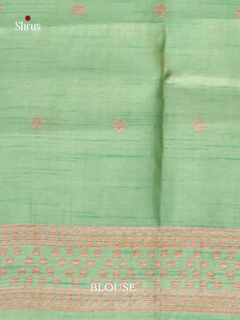Pista Green - Semi Rawsilk Saree