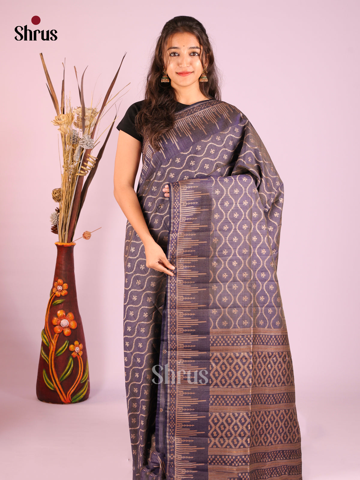 DIS07114 - Semi Rawsilk Saree