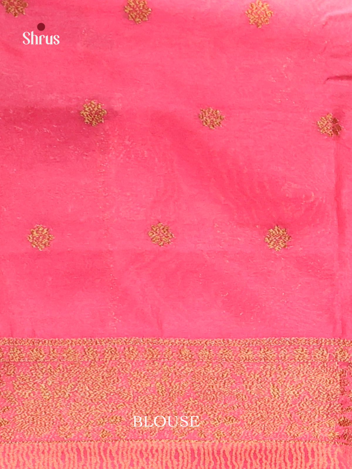 Pink - Bamboo silk Saree