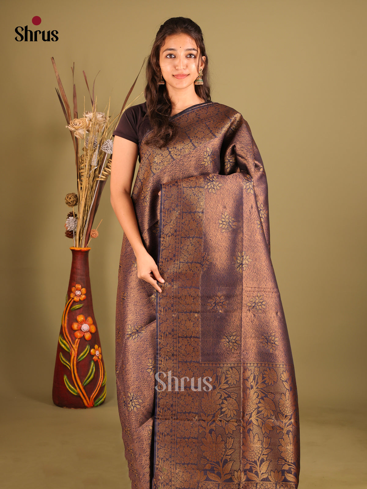 DIS07145 - Bamboo silk Saree