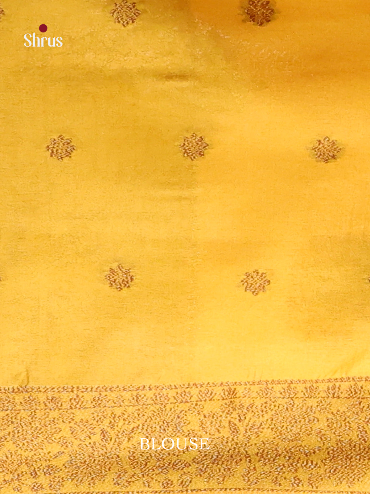 Yellow - Bamboo silk Saree